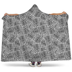 Ancient Aztec Tribal Pattern Print Hooded Blanket