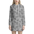 Ancient Aztec Tribal Pattern Print Pullover Hoodie Dress