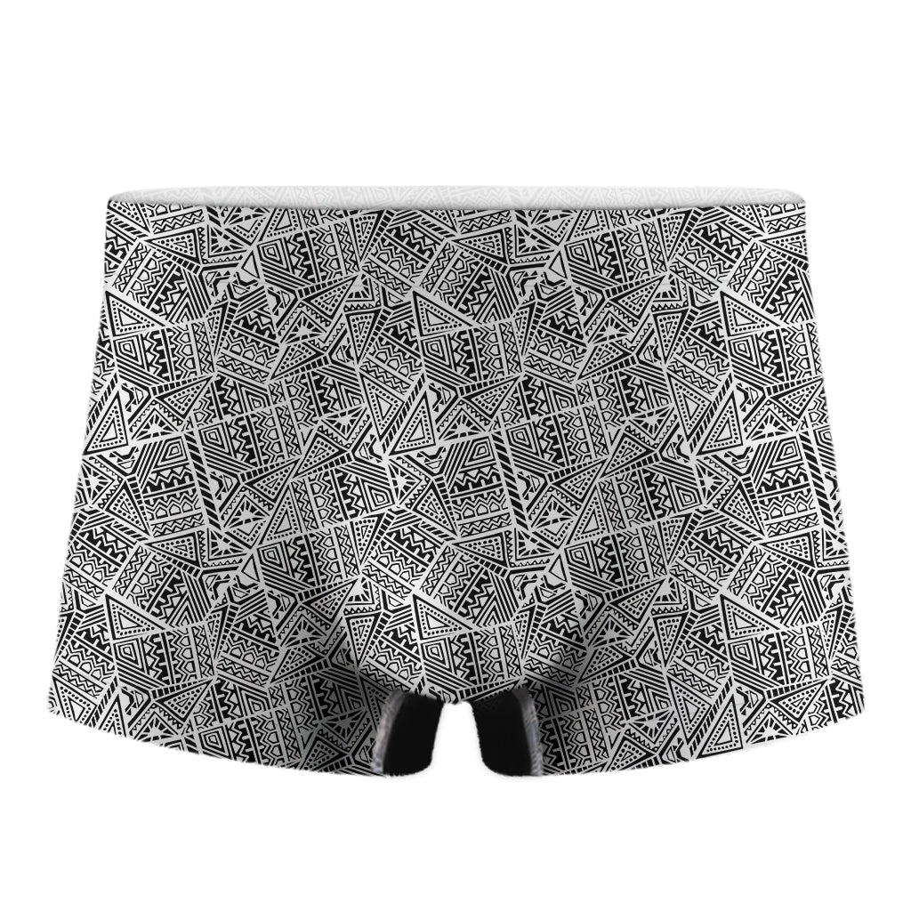 Ancient Aztec Tribal Pattern Print Men's Boxer Briefs