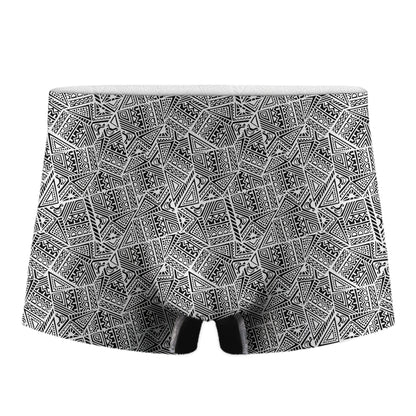 Ancient Aztec Tribal Pattern Print Men's Boxer Briefs