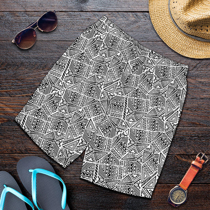 Ancient Aztec Tribal Pattern Print Men's Shorts