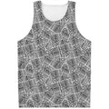 Ancient Aztec Tribal Pattern Print Men's Tank Top