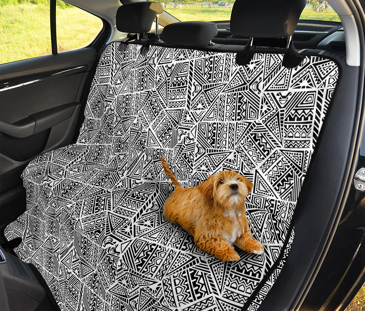 Ancient Aztec Tribal Pattern Print Pet Car Back Seat Cover