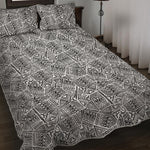 Ancient Aztec Tribal Pattern Print Quilt Bed Set
