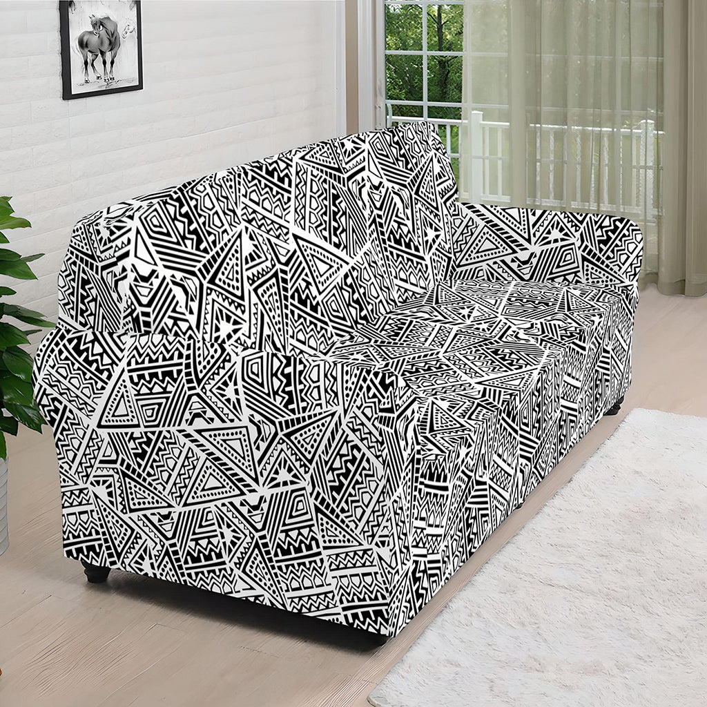 Ancient Aztec Tribal Pattern Print Sofa Cover