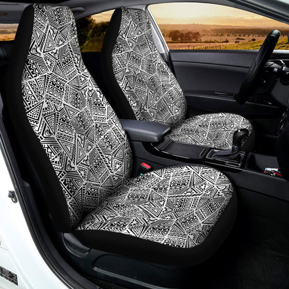 Ancient Aztec Tribal Pattern Print Universal Fit Car Seat Covers