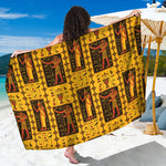 Ancient Egypt Pattern Print Beach Sarong Wrap