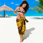 Ancient Egypt Pattern Print Beach Sarong Wrap