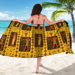 Ancient Egypt Pattern Print Beach Sarong Wrap