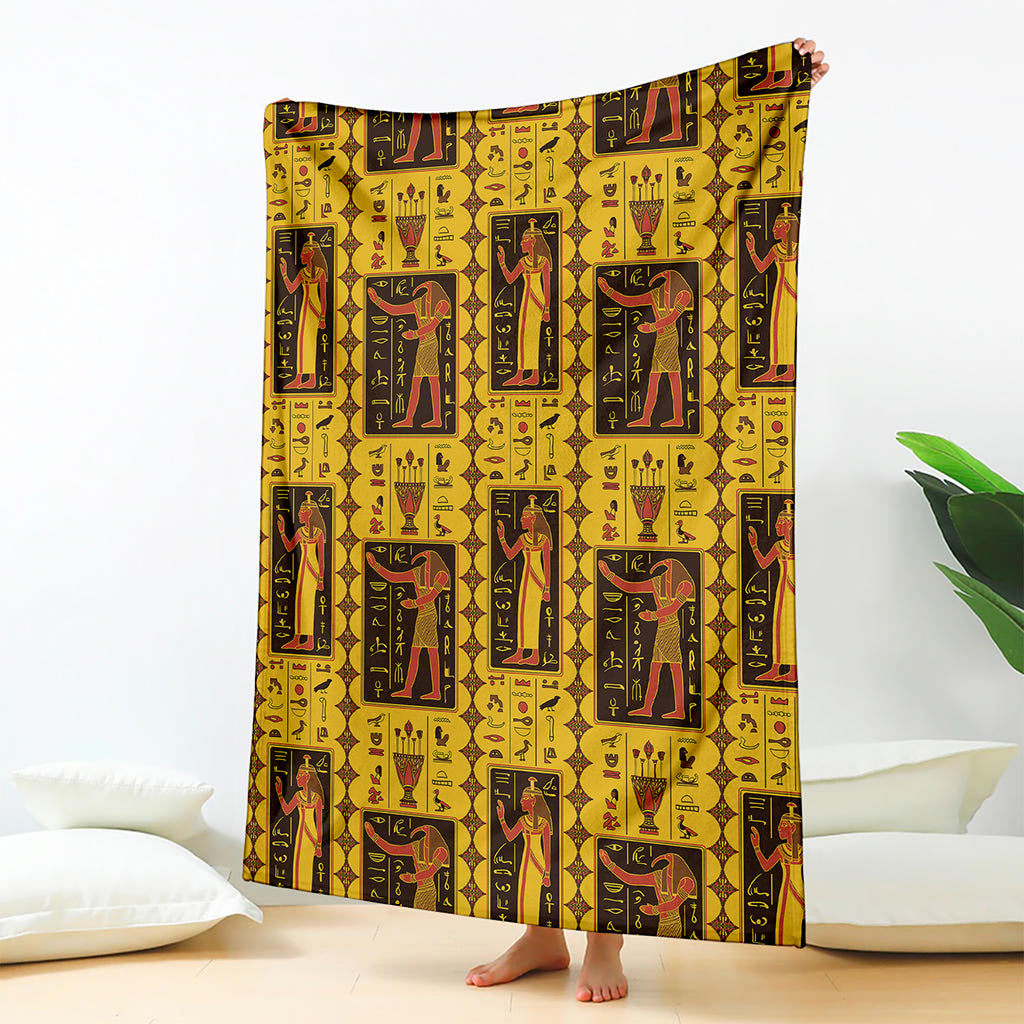 Ancient Egypt Pattern Print Blanket