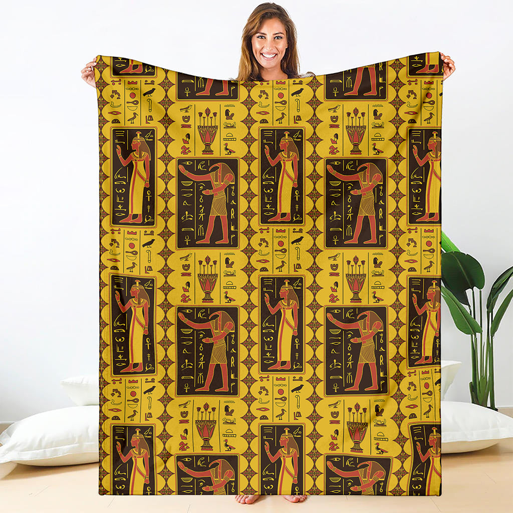 Ancient Egypt Pattern Print Blanket