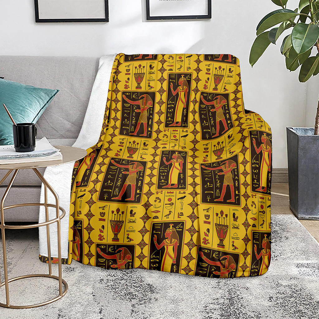 Ancient Egypt Pattern Print Blanket