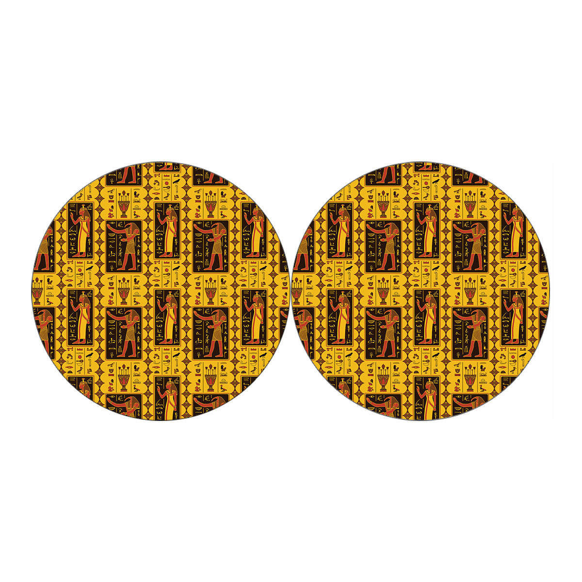Ancient Egypt Pattern Print Car Coasters