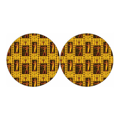 Ancient Egypt Pattern Print Car Coasters