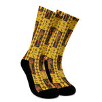 Ancient Egypt Pattern Print Crew Socks