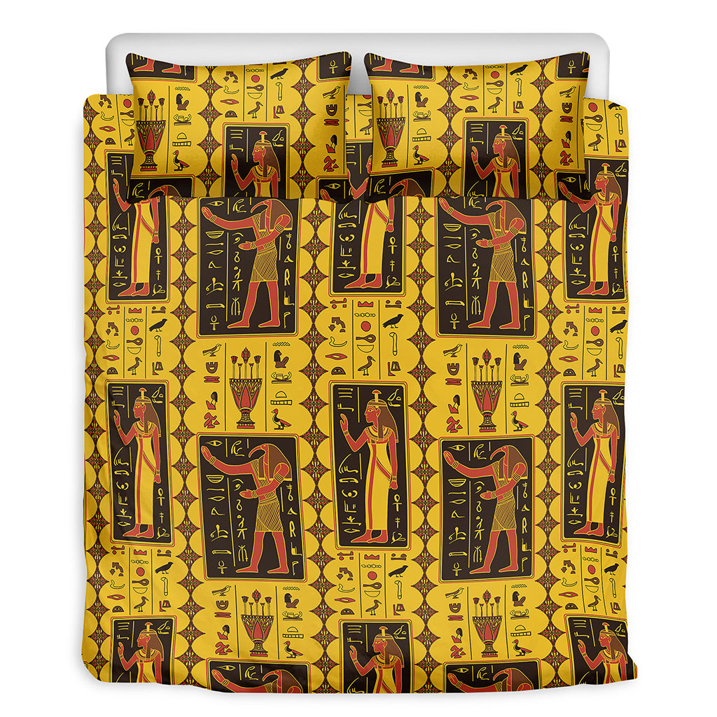 Ancient Egypt Pattern Print Duvet Cover Bedding Set