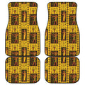 Ancient Egypt Pattern Print Front and Back Car Floor Mats
