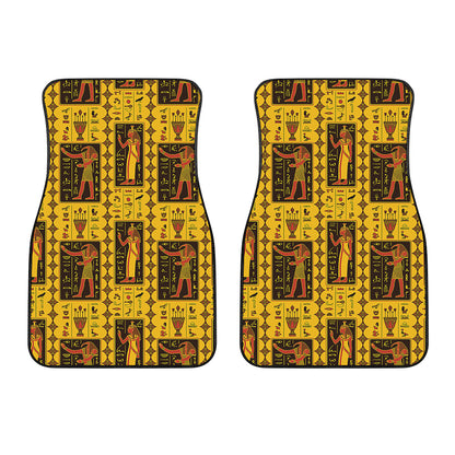 Ancient Egypt Pattern Print Front Car Floor Mats
