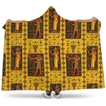 Ancient Egypt Pattern Print Hooded Blanket