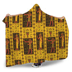 Ancient Egypt Pattern Print Hooded Blanket