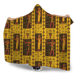 Ancient Egypt Pattern Print Hooded Blanket