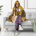 Ancient Egypt Pattern Print Hooded Blanket