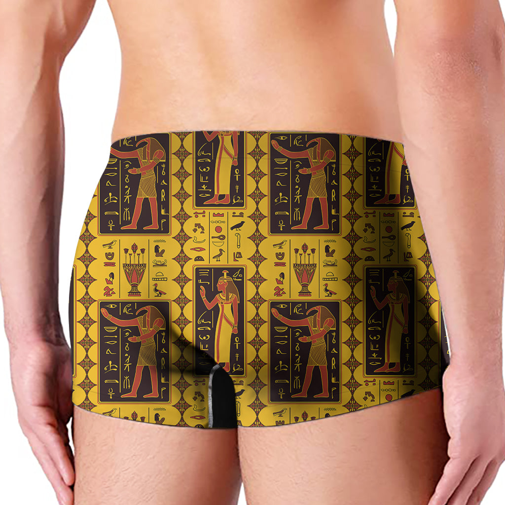 Ancient Egypt Pattern Print Men's Boxer Briefs