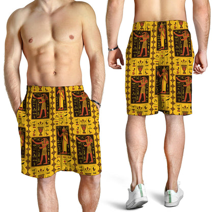 Ancient Egypt Pattern Print Men's Shorts