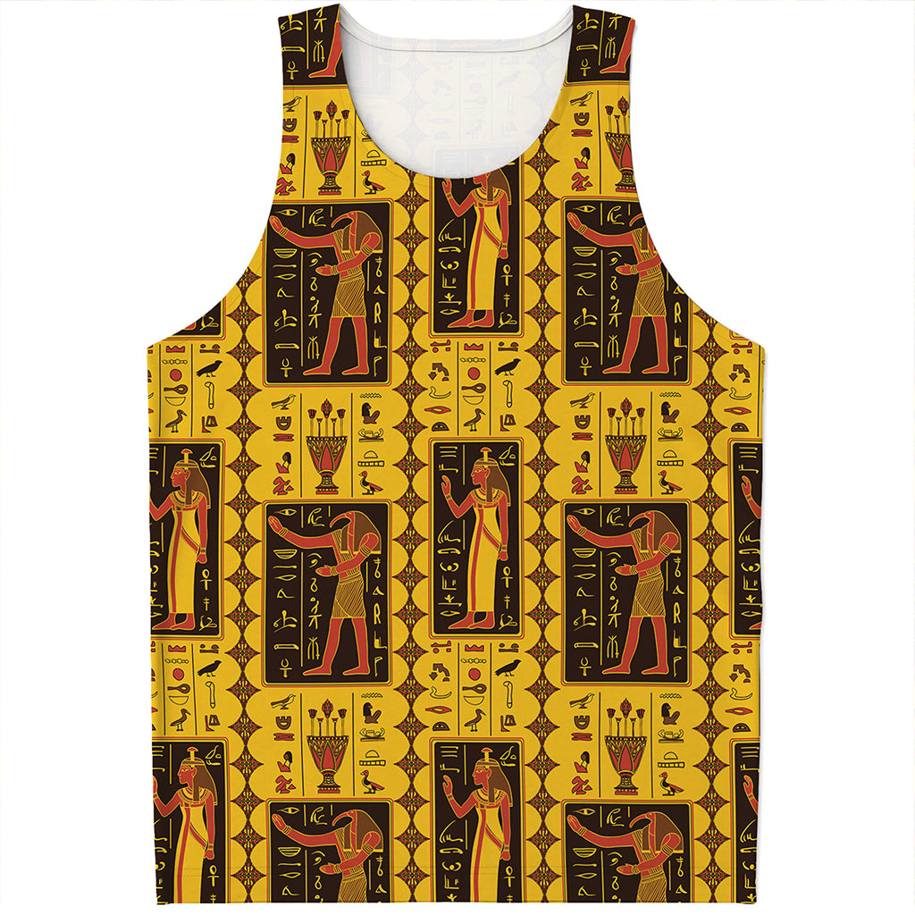 Ancient Egypt Pattern Print Men's Tank Top