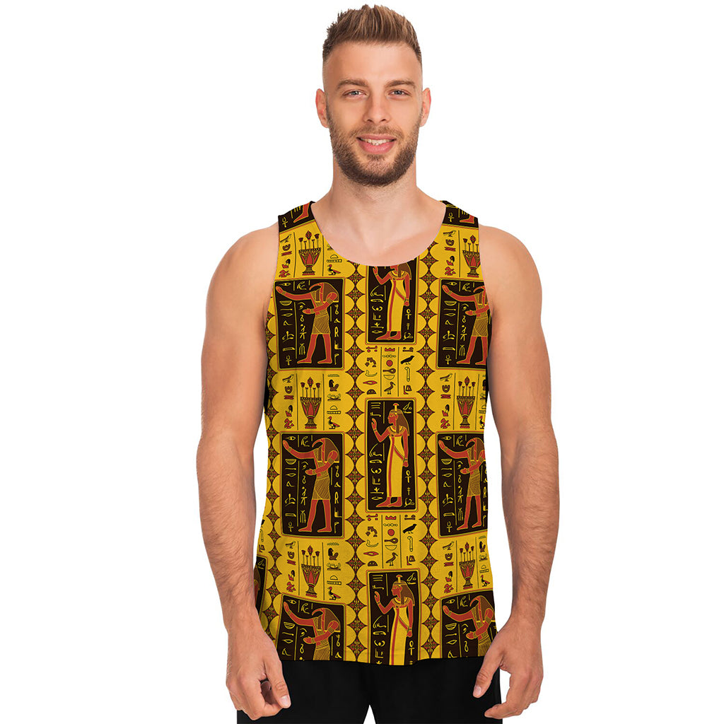 Ancient Egypt Pattern Print Men's Tank Top