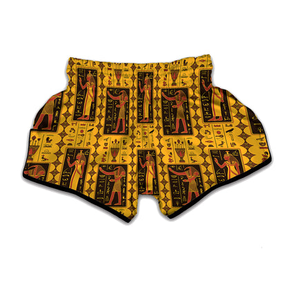 Ancient Egypt Pattern Print Muay Thai Boxing Shorts
