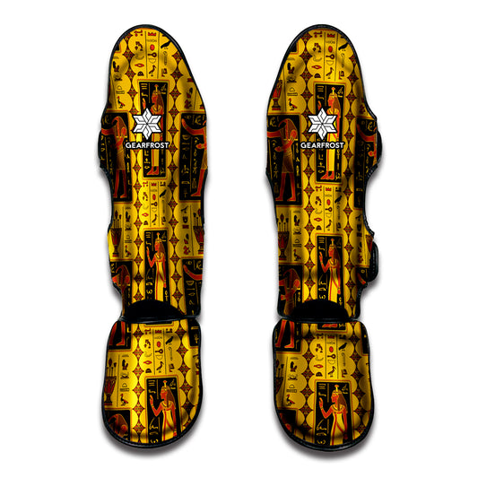 Ancient Egypt Pattern Print Muay Thai Shin Guard