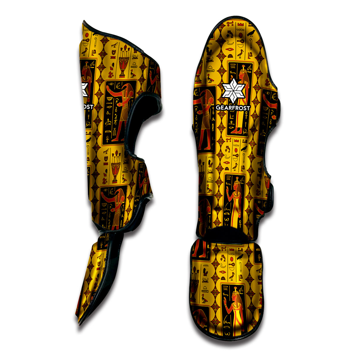 Ancient Egypt Pattern Print Muay Thai Shin Guard