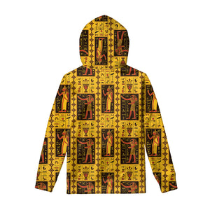 Ancient Egypt Pattern Print Pullover Hoodie