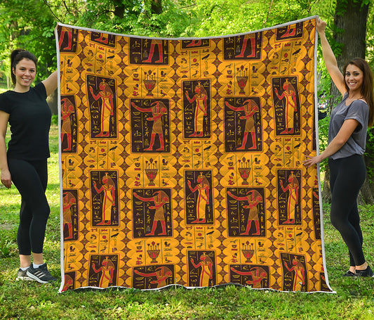 Ancient Egypt Pattern Print Quilt