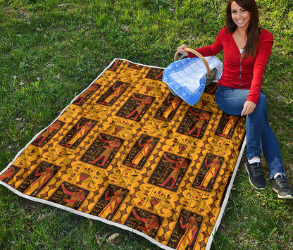 Ancient Egypt Pattern Print Quilt