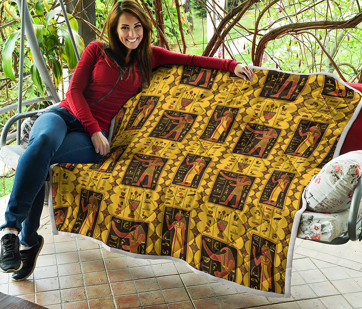 Ancient Egypt Pattern Print Quilt