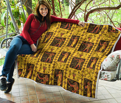 Ancient Egypt Pattern Print Quilt