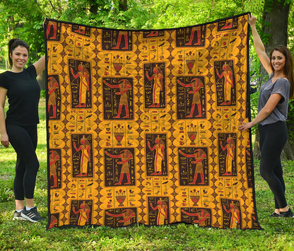 Ancient Egypt Pattern Print Quilt