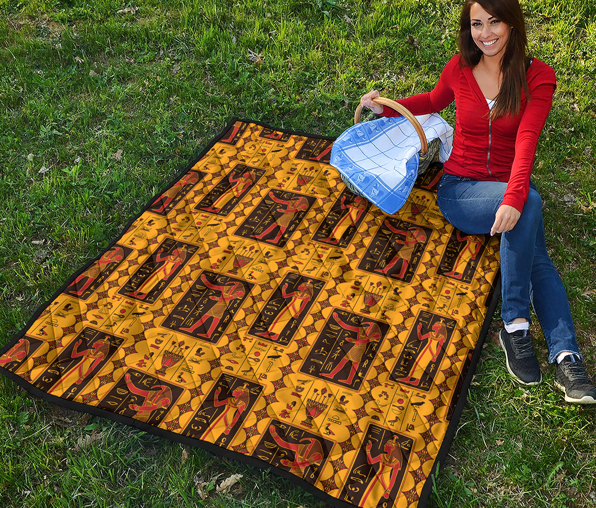 Ancient Egypt Pattern Print Quilt