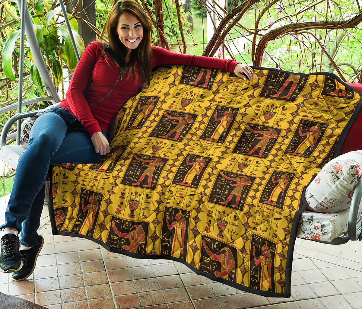 Ancient Egypt Pattern Print Quilt
