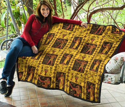 Ancient Egypt Pattern Print Quilt