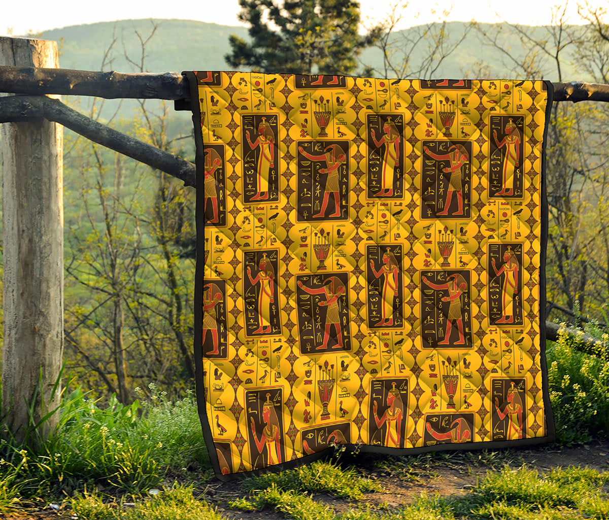 Ancient Egypt Pattern Print Quilt