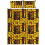 Ancient Egypt Pattern Print Quilt Bed Set
