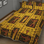 Ancient Egypt Pattern Print Quilt Bed Set