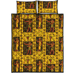 Ancient Egypt Pattern Print Quilt Bed Set