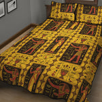 Ancient Egypt Pattern Print Quilt Bed Set