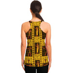 Ancient Egypt Pattern Print Women's Racerback Tank Top