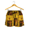 Ancient Egypt Pattern Print Women's Shorts