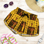 Ancient Egypt Pattern Print Women's Shorts